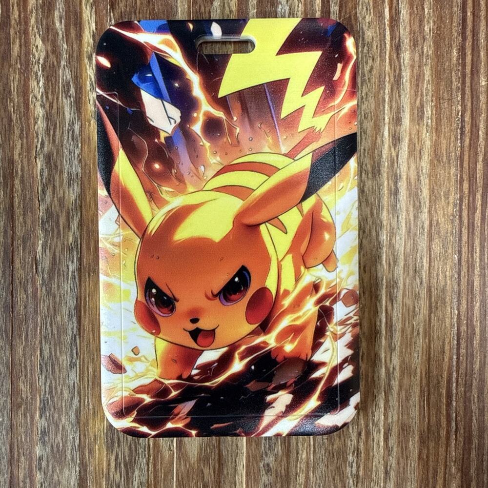 Pokémons Pikachu Badge ID Holder